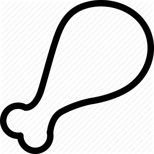 512x512 Chicken, Chicken Drumstick, Chicken Piece, Drumstick Icon