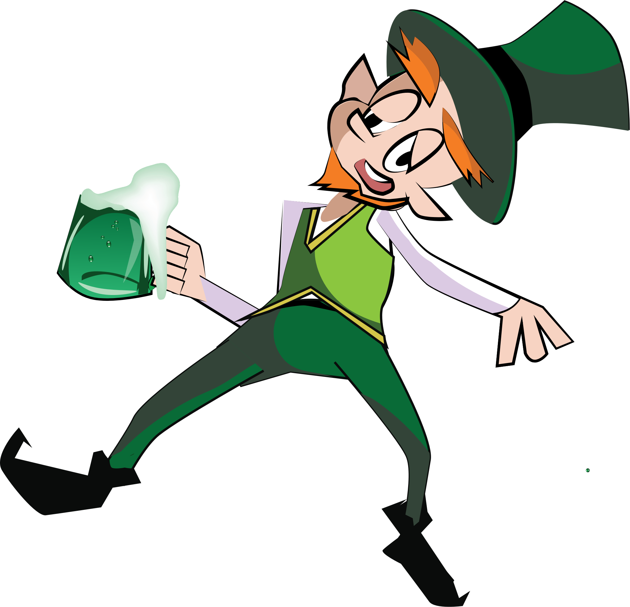 2036x1963 Drunk Leprechaun Icons Png