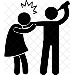 256x256 Drunk Husband Icon Of Glyph Style