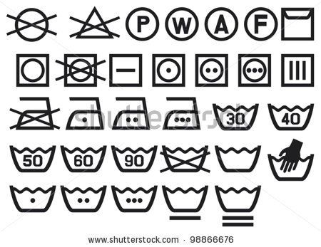 450x347 Set Of Washing Symbols