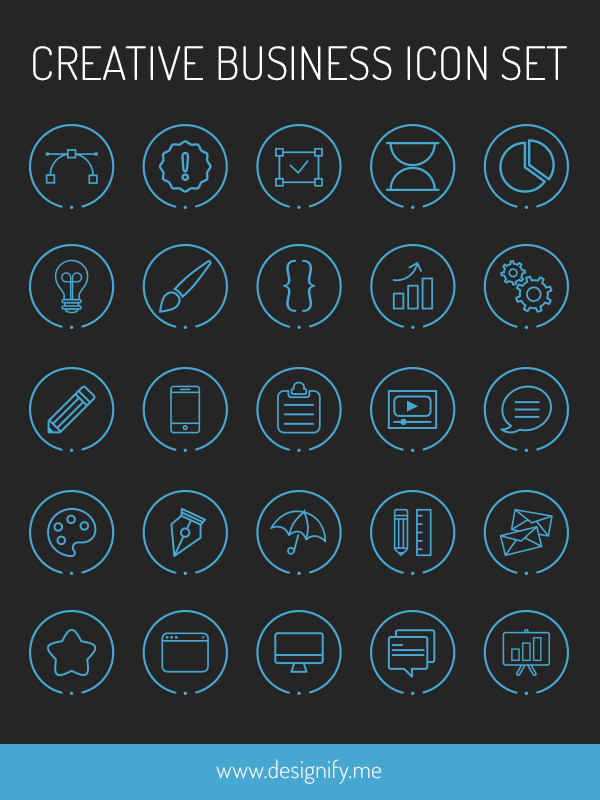 600x800 Free Creative Business Icon Set Icons Designershare
