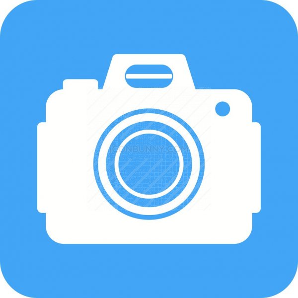600x600 Dslr Camera Flat Round Corner Icon