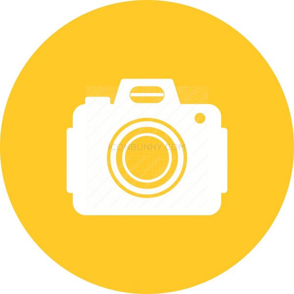 600x600 Dslr Camera Flat Round Icon