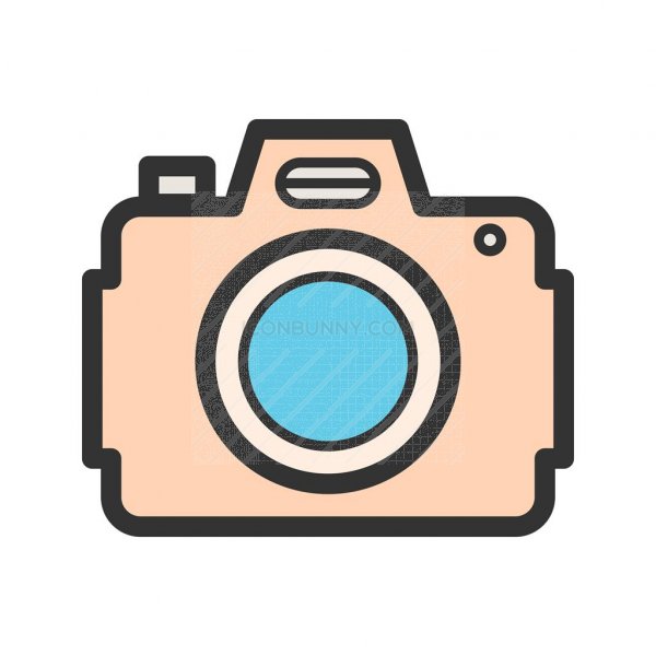 600x600 Dslr Camera Line Filled Icon