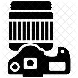 256x256 Dslr Icon Of Glyph Style