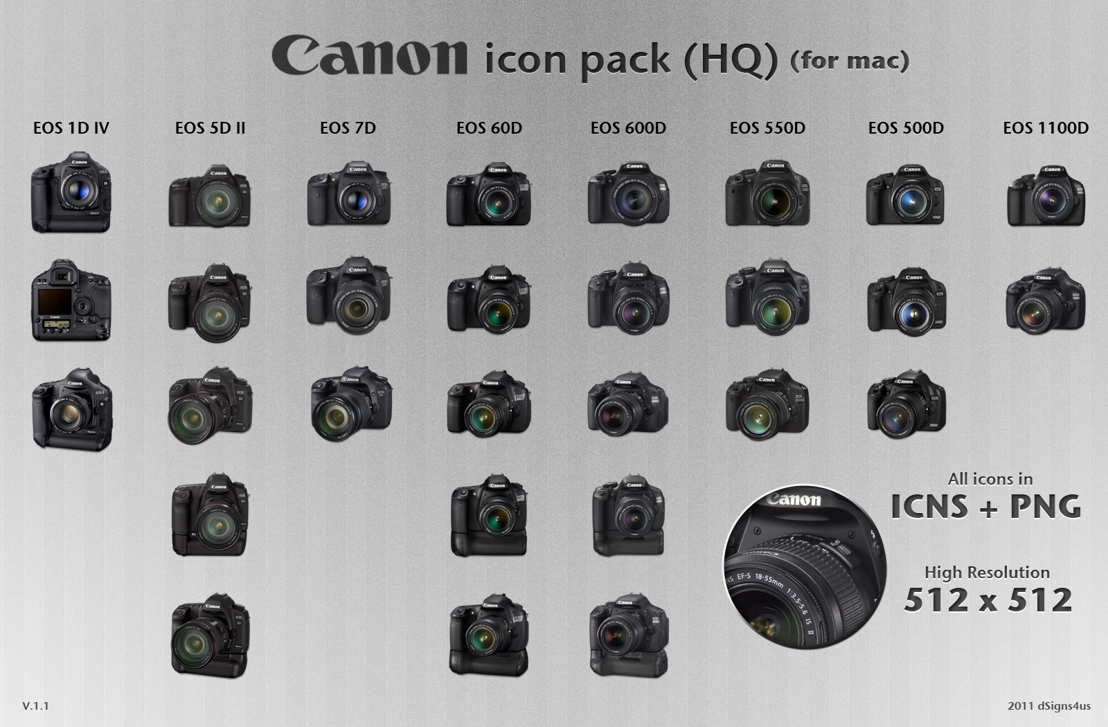 1600x1050 Canon Dslr Icon Pack Hq