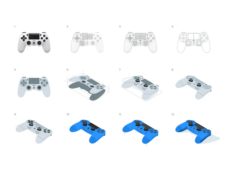 800x600 Dualshock Isometric Process