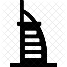 256x256 Dubai Icon Of Glyph Style