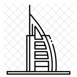 256x256 Dubai Icon Of Line Style