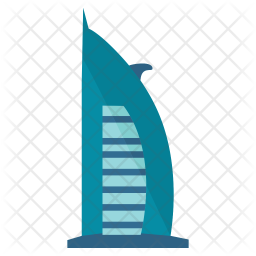 256x256 Dubai Buildings Icon Of Flat Style