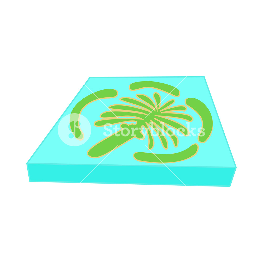 1000x1000 Artificial Island, Dubai Icon In Cartoon Style On A White