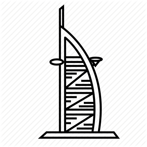 512x512 Burj Al Arab, Dub Hotel, Landmark, Monument, Tower, Travel Icon