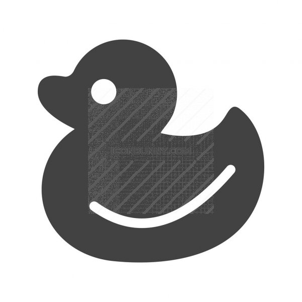 600x600 Duck Glyph Icon
