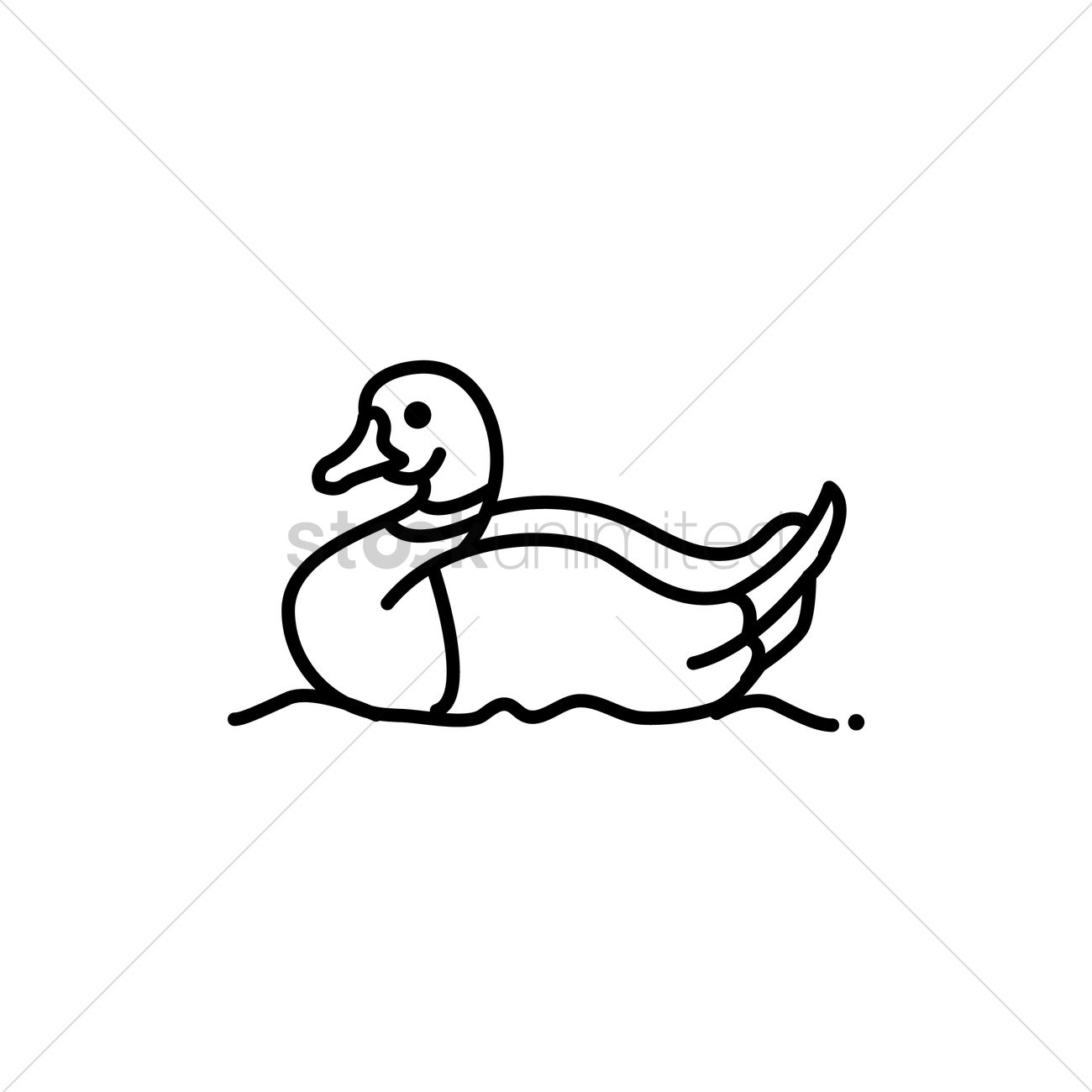 1300x1300 Duck Icon Vector Image