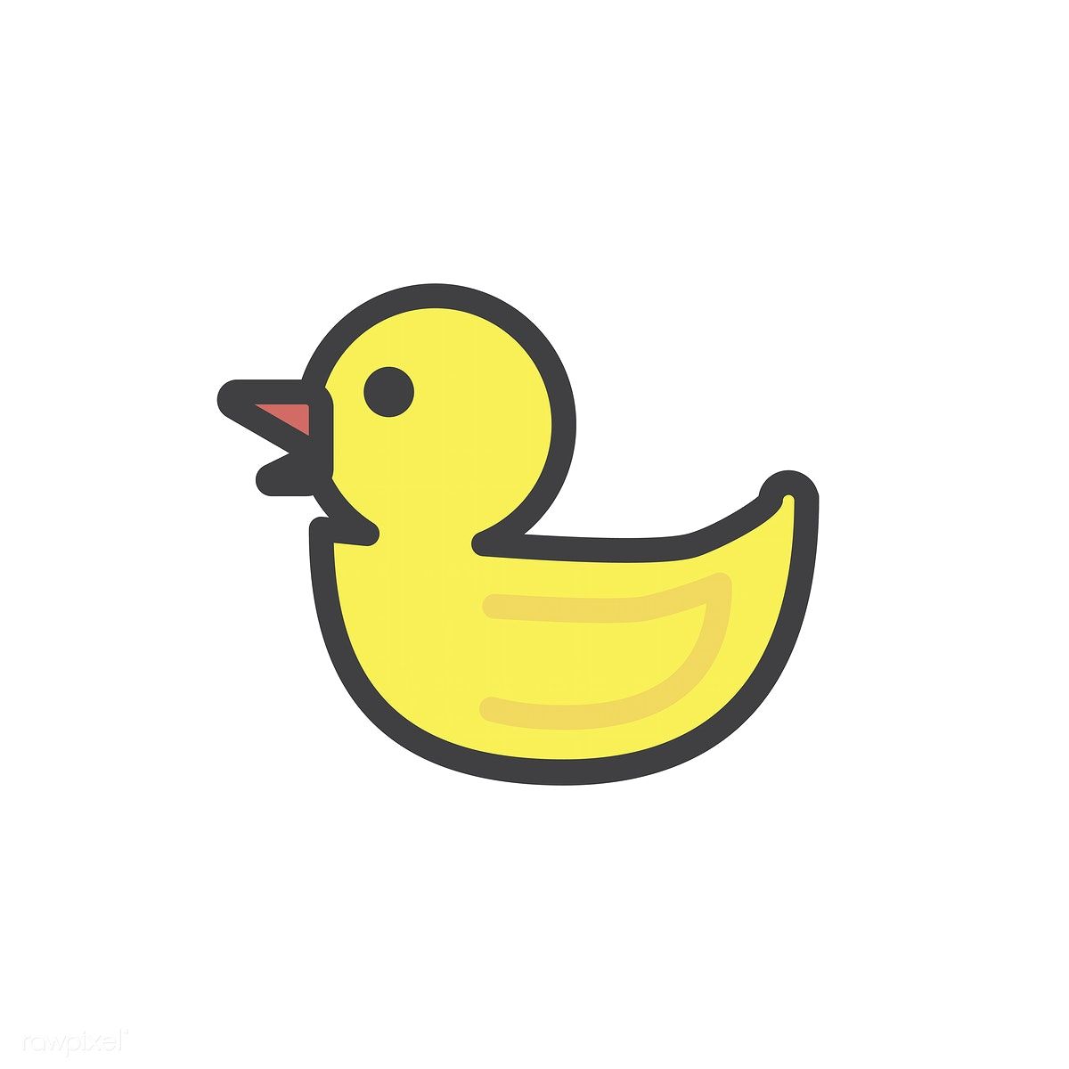 1200x1200 Illustration Of Yellow Rubber Duck Icon Free Image