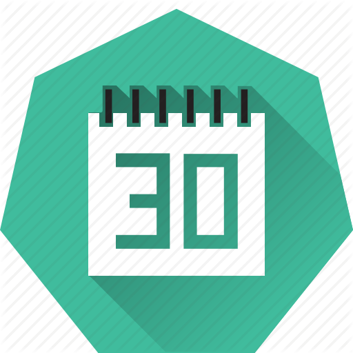 512x512 Calendar, Due Date, Heptagonal, Monthly, Schedule, Target Icon