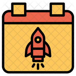 256x256 Product Release Date Icon Of Colored Outline Style