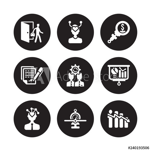 Vector Icon Set Exit Interview, Emotional Intelligence 500x500 Vector Icon Set Exit Interview, Emotional Intelligence