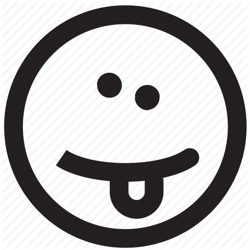 512x512 Clumsy, Crazy, Dumb, Emoticon, Goofy, Outlines, Weird Icon