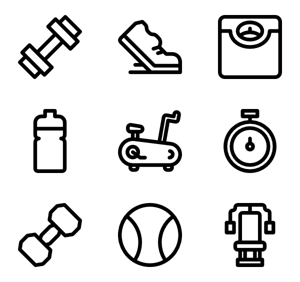 Dumbbell Icons 600x564 Dumbbell Icons