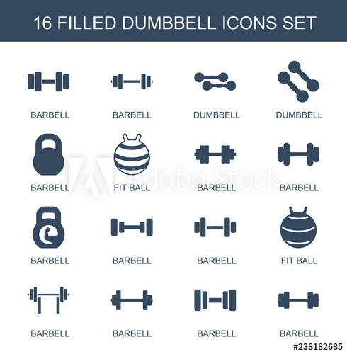 Dumbbell Icons Trendy Dumbbell Icons Contans Such As 490x500 Dumbbell Icons Trendy Dumbbell Icons Contans Such As