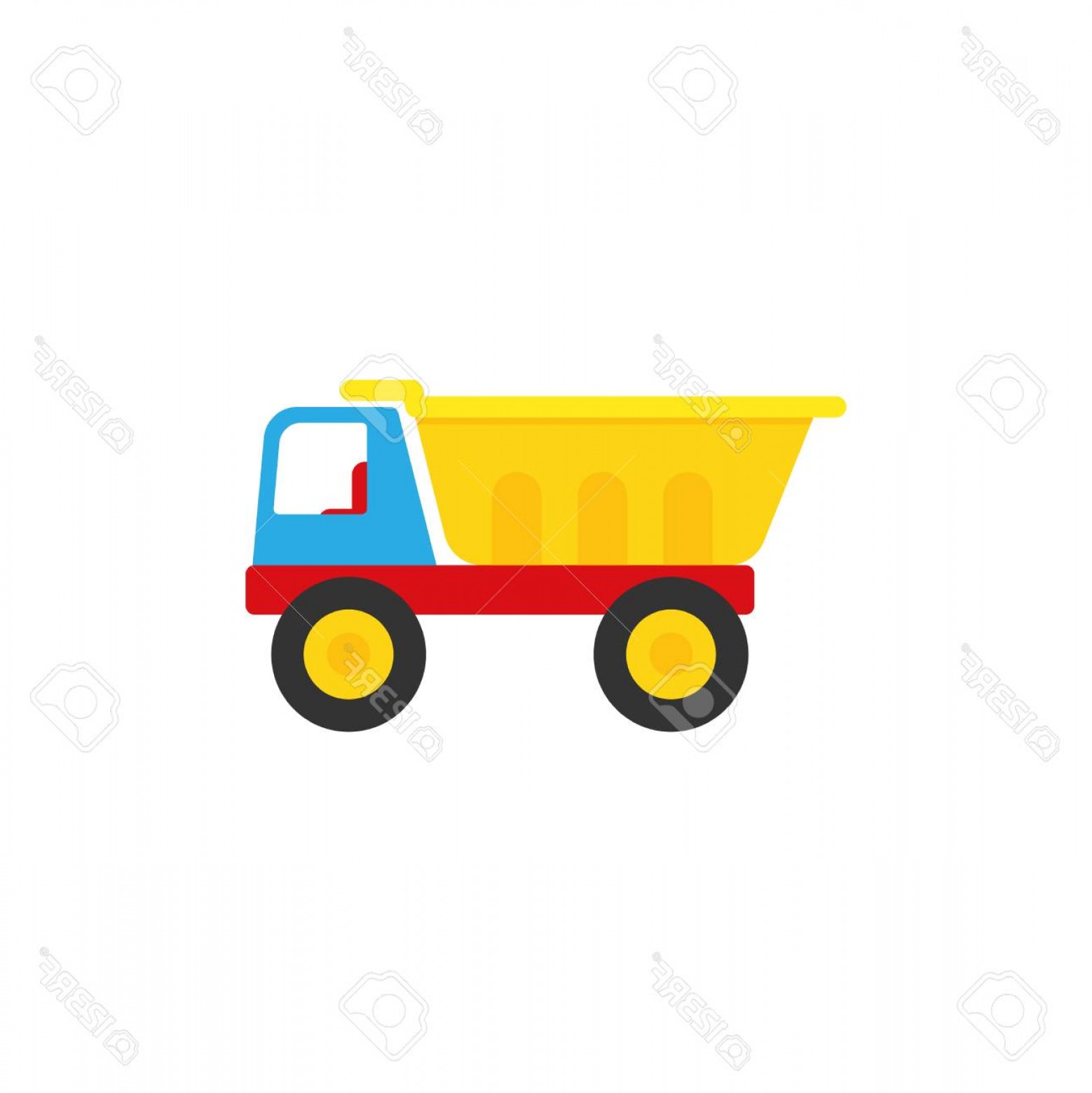 1558x1560 Photostock Vector Truck Baby Toy Vector Kids Toy Dump Icon