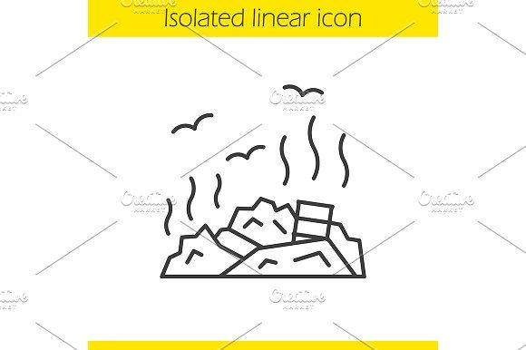 580x386 Rubbish Dump Icon Vector