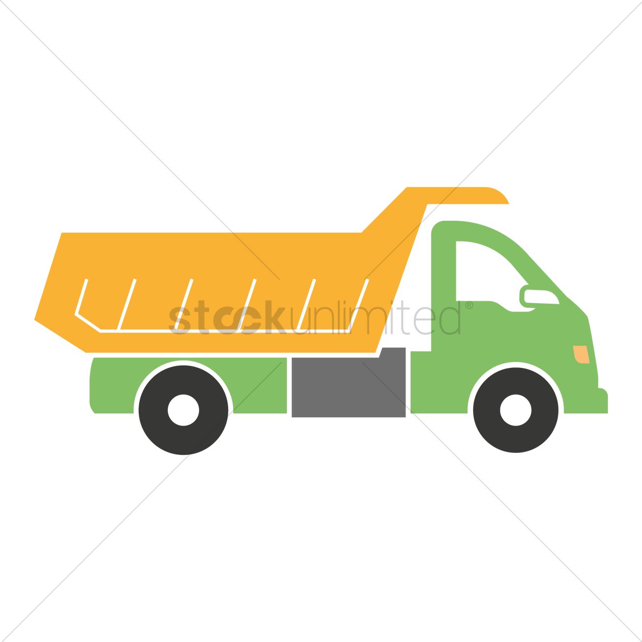 1300x1300 Dump Truck Icon Vector Image