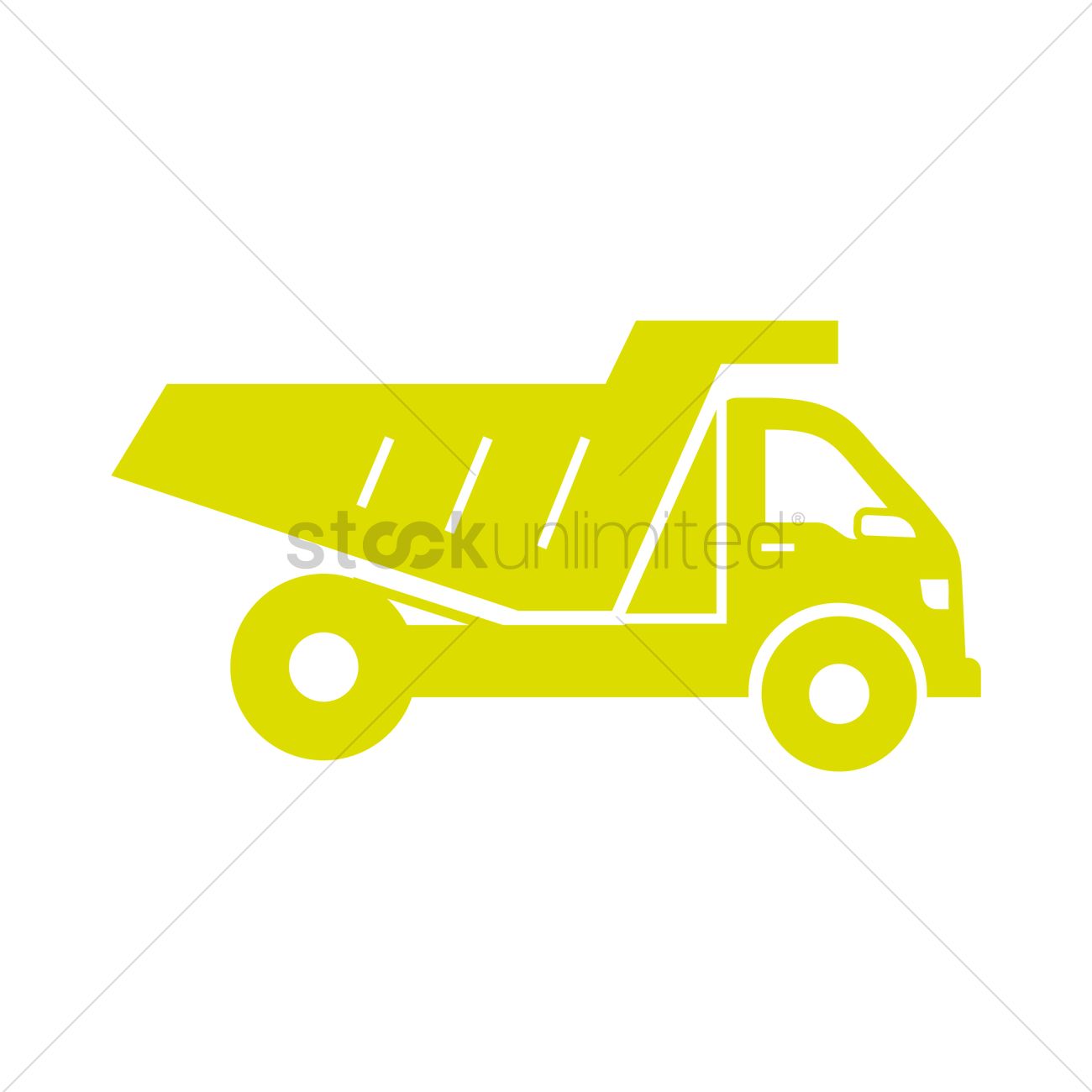 1300x1300 Dump Truck Icon Vector Image