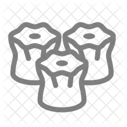 256x256 Dumpling Icon Of Line Style