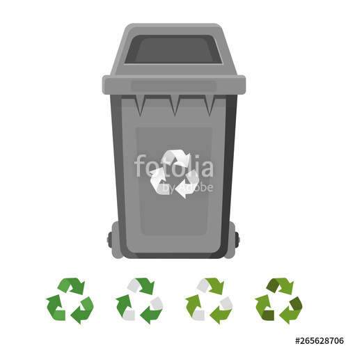 500x500 Isolated Dumpster Icon Waste Tank, Waste Disposal Vector