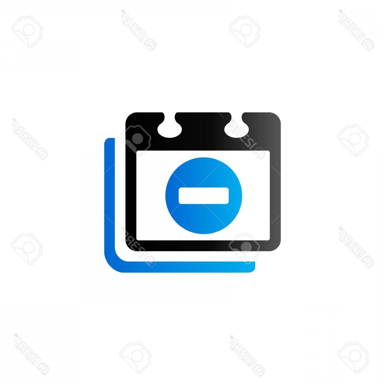 1560x1560 Photostock Vector Unavailable Label Icon In Duo Tone Color