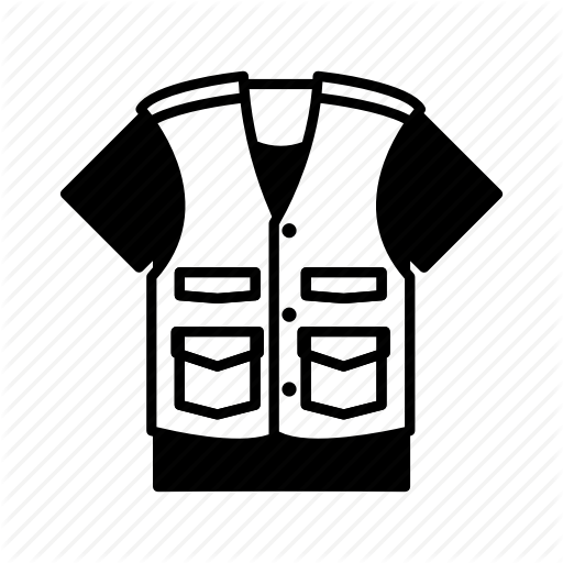 512x512 Clothing, Durable, Fishing Vest, Garment, Outdoor Vest Icon