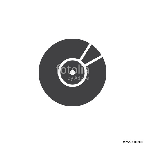 500x500 Compact Disc Vector Icon Filled Flat Sign For Mobile Concept