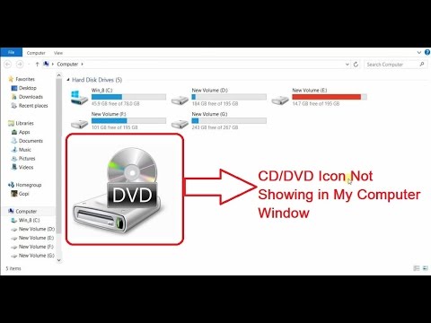 480x360 How To Fix Cddvd Icon Not Showing In My Computer Window