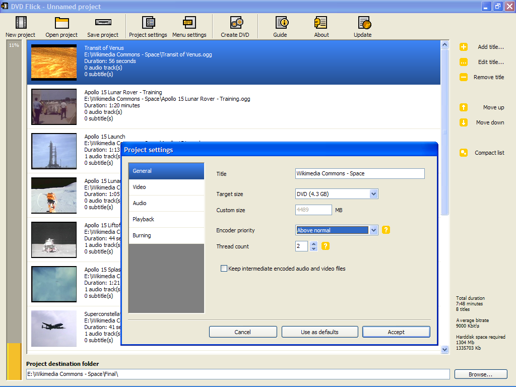 1024x768 Filedvd Flick Compiling