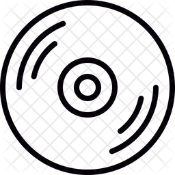 256x256 Dvd Icon Of Line Style