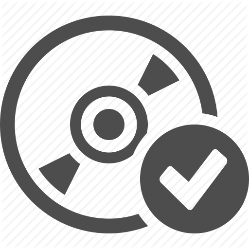 512x512 Bluray, Button, Cd, Check, Disk, Dvd Icon