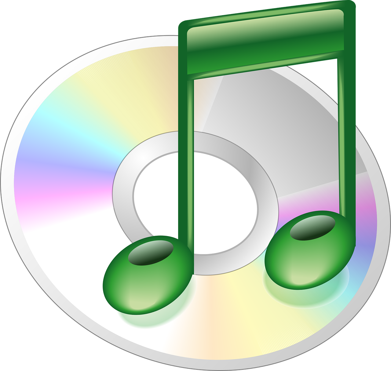 1280x1215 Cd Disc Dvd Icon Music Note Png