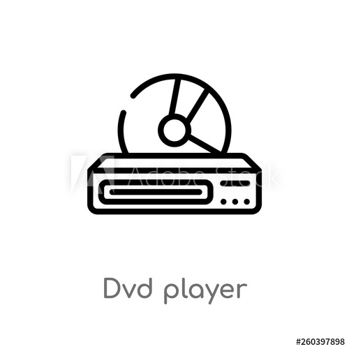 Outline Dvd Player Vector Icon Isolated Black Simple Line Element 500x500 Outline Dvd Player Vector Icon Isolated Black Simple Line Element
