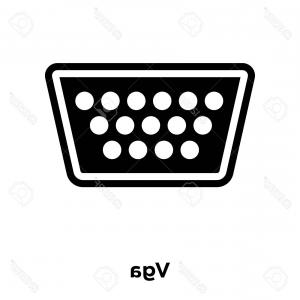 300x300 Dvi Cable Icon Vector Filled Flat Sign Solid Pictogram Isolated