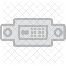 256x256 Dvi Icon Of Colored Outline Style