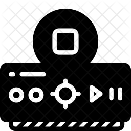 256x256 Dvr Icon Of Glyph Style