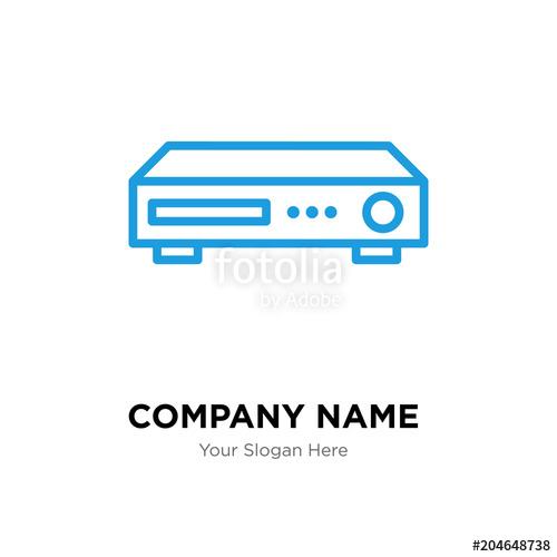 500x500 Dvr Company Logo Design Template, Colorful Vector Icon For Your