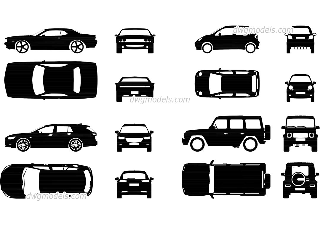 1080x760 Sar Icon Vector Free Download, Top View, Front, Side, Autocad Models