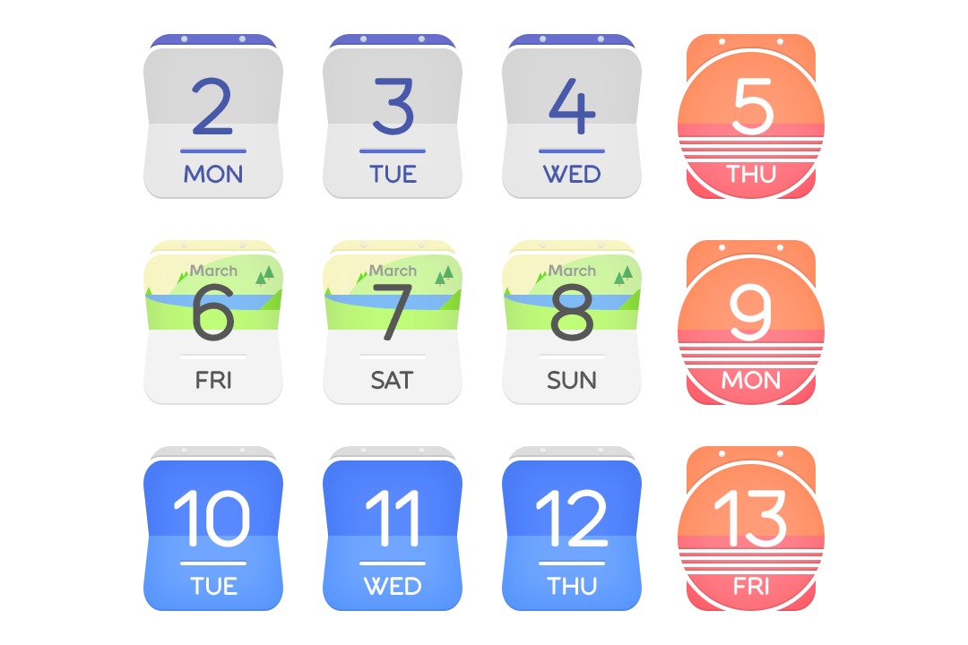 Dynamic Calendar Icon at Collection of Dynamic