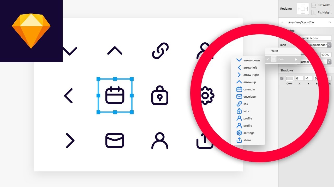 1280x720 Dynamic Icons In Sketch