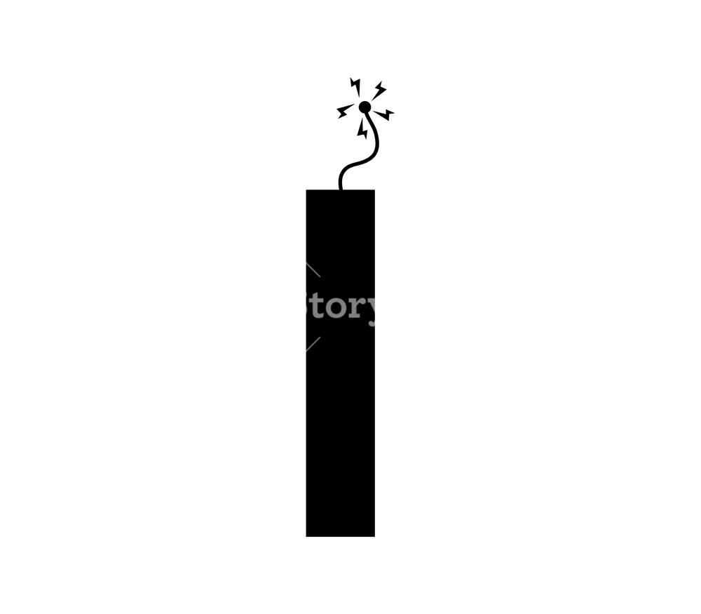1000x875 Dynamite Icon On White Background Royalty Free Stock Image
