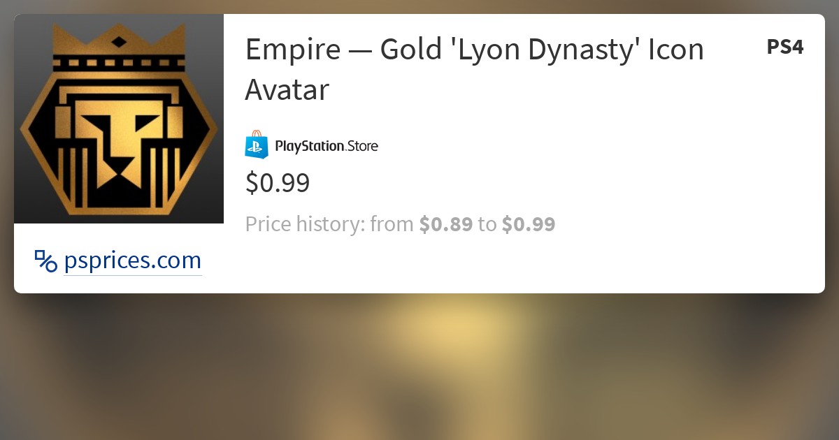 1200x630 Empire Gold 'lyon Dynasty' Icon Avatar For Buy Cheaper