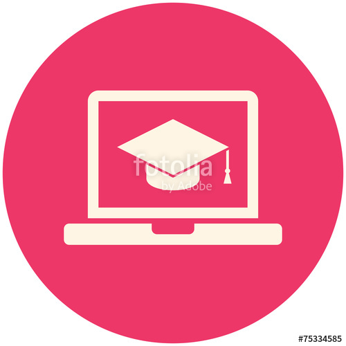 500x500 E Learning Icon Stock Image And Royalty Free Vector